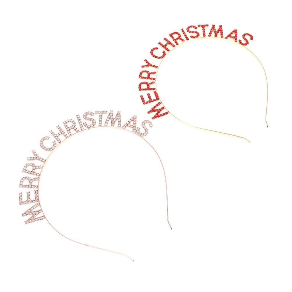 Cài tóc hình chữ Merry Christmas/ Happy New Year phong cách Hàn Quốc cho nữ