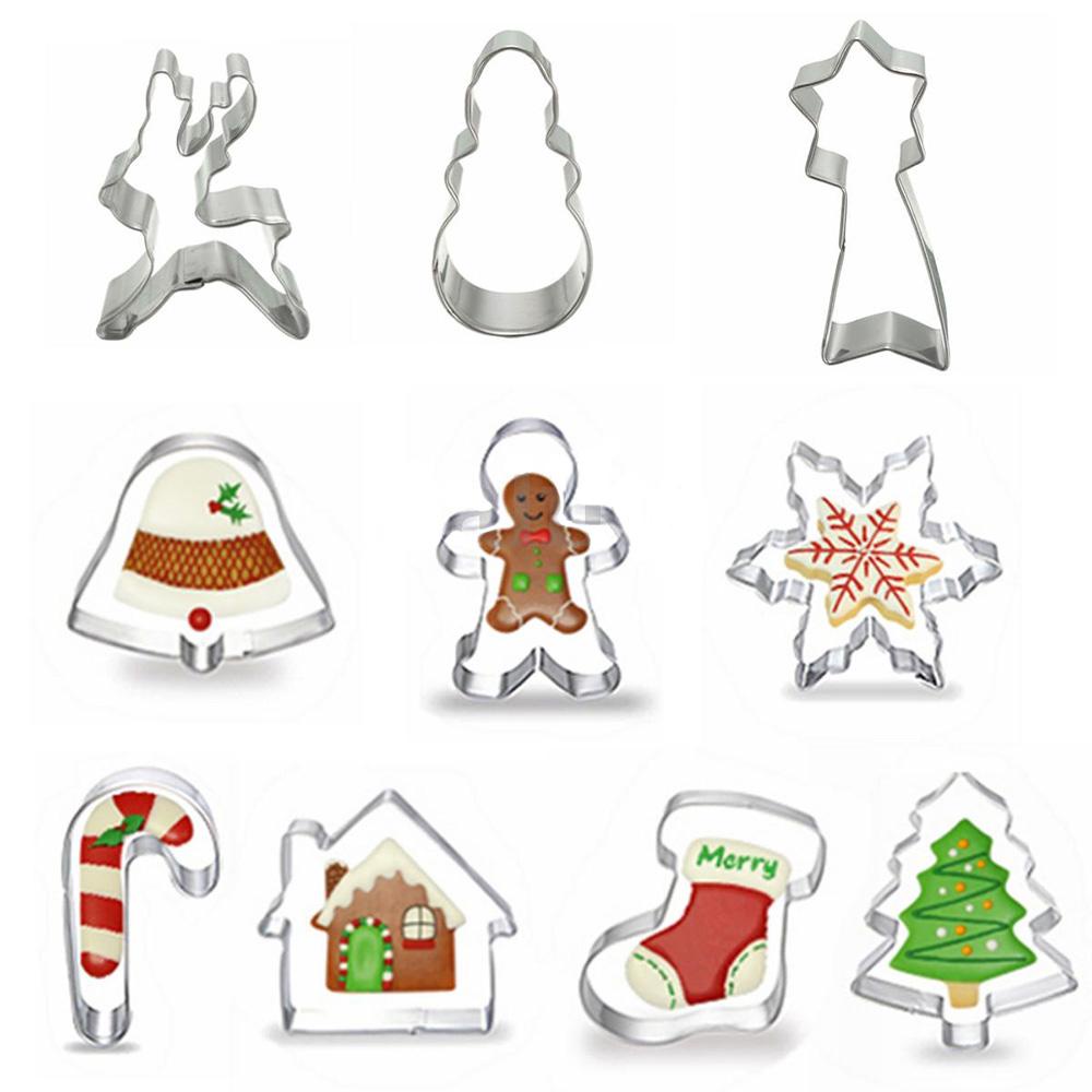 Set 10 Khuôn Làm Bánh Quy Tạo Hình Dễ Thương