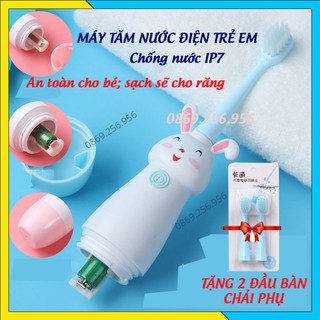 Bàn chải đánh răng điện lông mềm cho bé từ 1-2-3-4-5-6-7-8-9-10 tuổi
