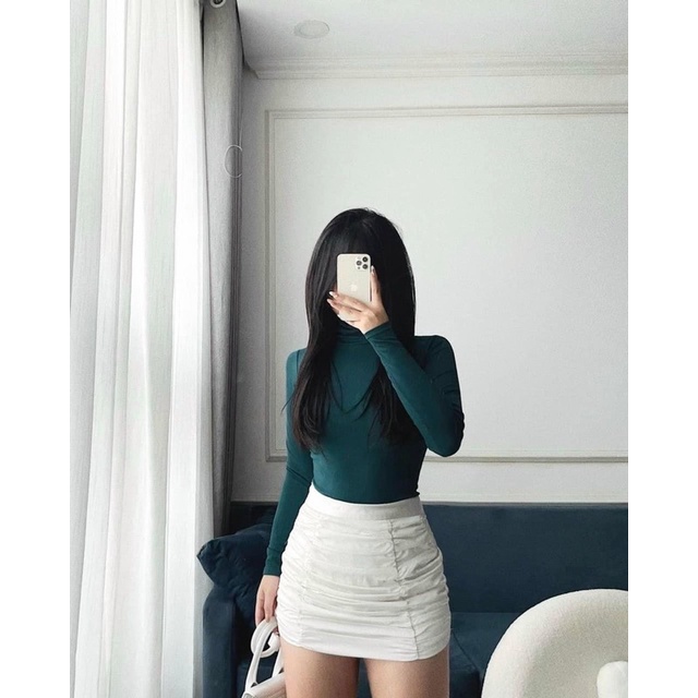 ÁO TĂM CỔ CAO 4 MÀU