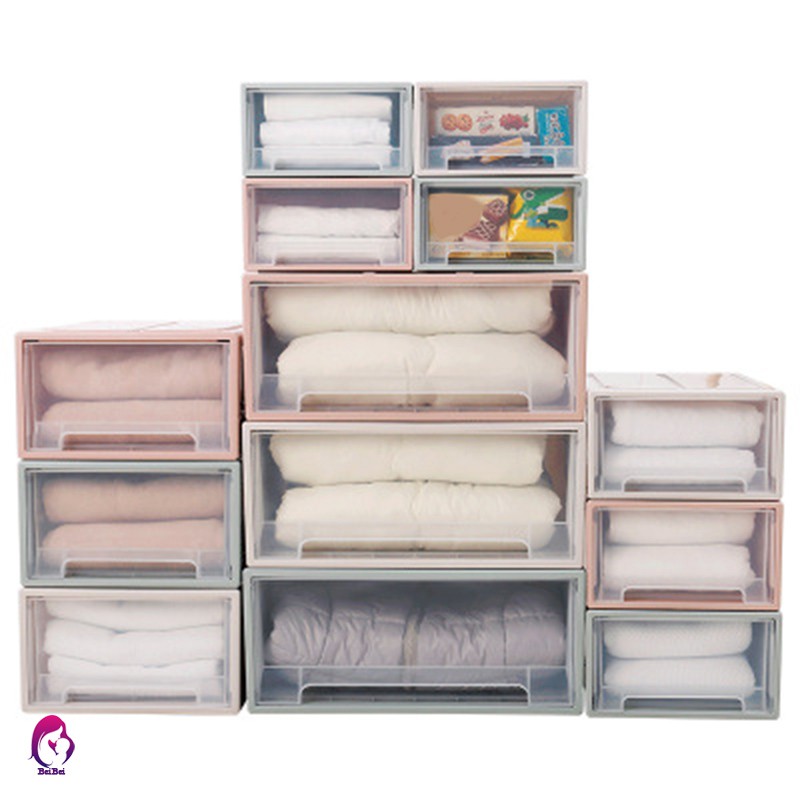 ♦♦ Drawer Type Shoe Box Thickened Transparent Foldable Shoe Storage Box Save Space Plastic Organizer