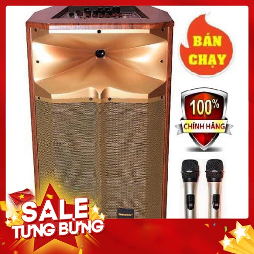 [ HÀNG CHẤT LƯỢNG] Loa kéo Karaoke Bluetooth Temeisheng QX 1518 (GOLD) - Giá tốt nhất miền nam