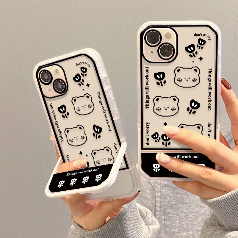 Ốp Điện Thoại Silicone TPU Mềm Trong Suốt In Hình Gấu Cho IPhone 7 8 Plus 11 Pro MAX 12 13 XR XS XS MAX 6 6S SE 2020
