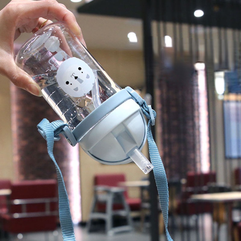 Bình Nước Có Ống Hút Chống Rơi Thiết Kế Nhỏ Gọn Thời Trang Mùa Hè Cho Bé