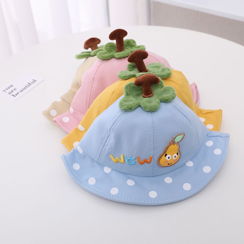 Nón Tai Bèo Chống Nắng Họa Tiết Chấm Bi Dễ Thương Cho Bé