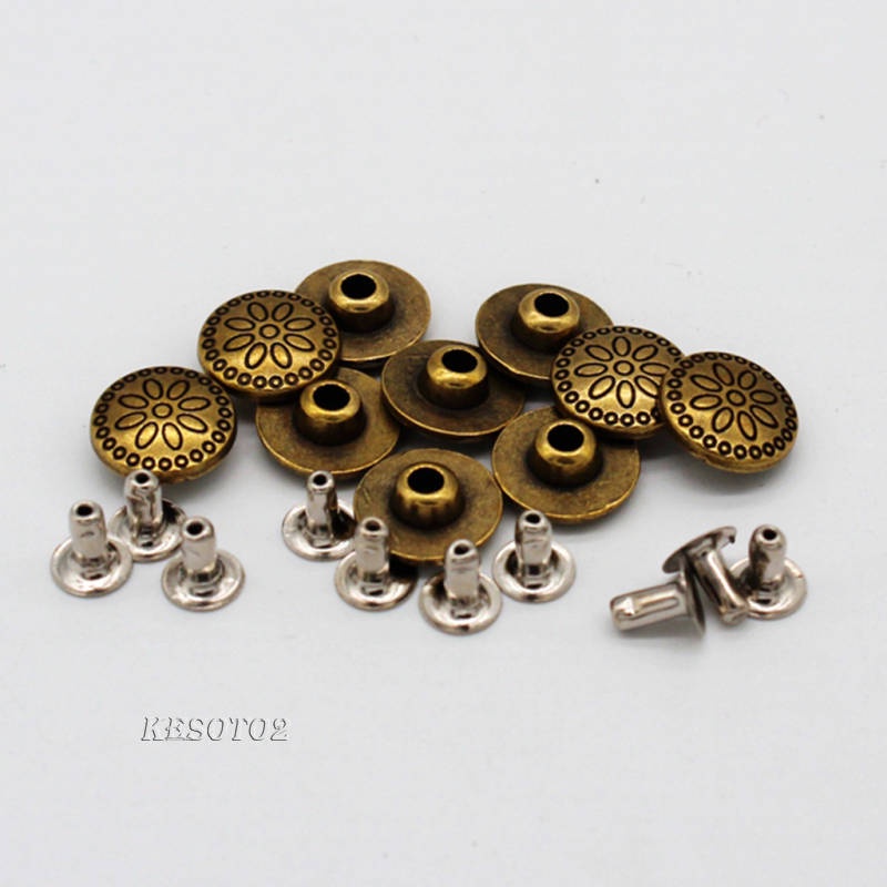 Set 2 Đinh Tán Vòm 11mm Chuyên Dụng Cho Giày Da / Giày Cao Gót