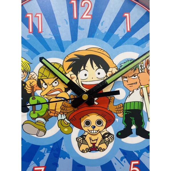 ONE PIECE chibi - đồng hồ treo tường trang trí cho trẻ em - 30 cm