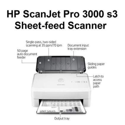 Máy Scan HP Pro 3000S3 Scan 2 mặt tự động ( A4 A5 )