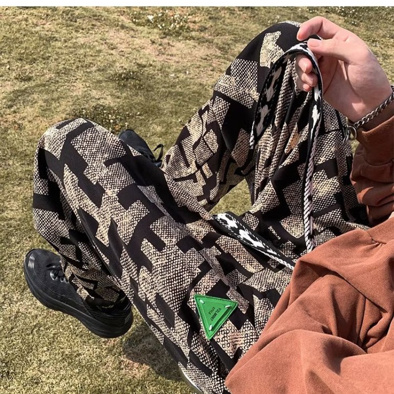 Quần Thể Thao Dáng Rộng Sọc Ca Rô Thời Trang Hàn Quốc Trẻ Trung