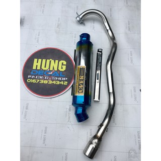 Bộ pô Over full cổ pô Exciter 150 độ bô nổ xe Ex