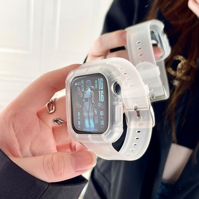 Dây Đeo Trong Suốt Thay Thế Cho Đồng Hồ Thông Minh Apple Watch Huaqiangbei S7654321Se