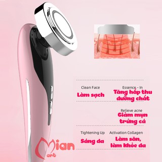 Máy massage mặt cầm tay ion- máy điện di tinh chất - mát xa nâng cơ đẩy dưỡng chất