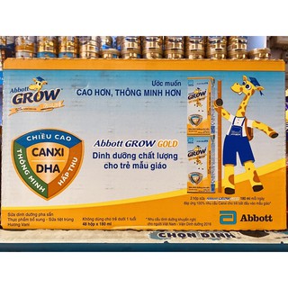 Sữa bột pha sẵn Abbott Grow gold 180ml ( 1 thùng 48 hộp)