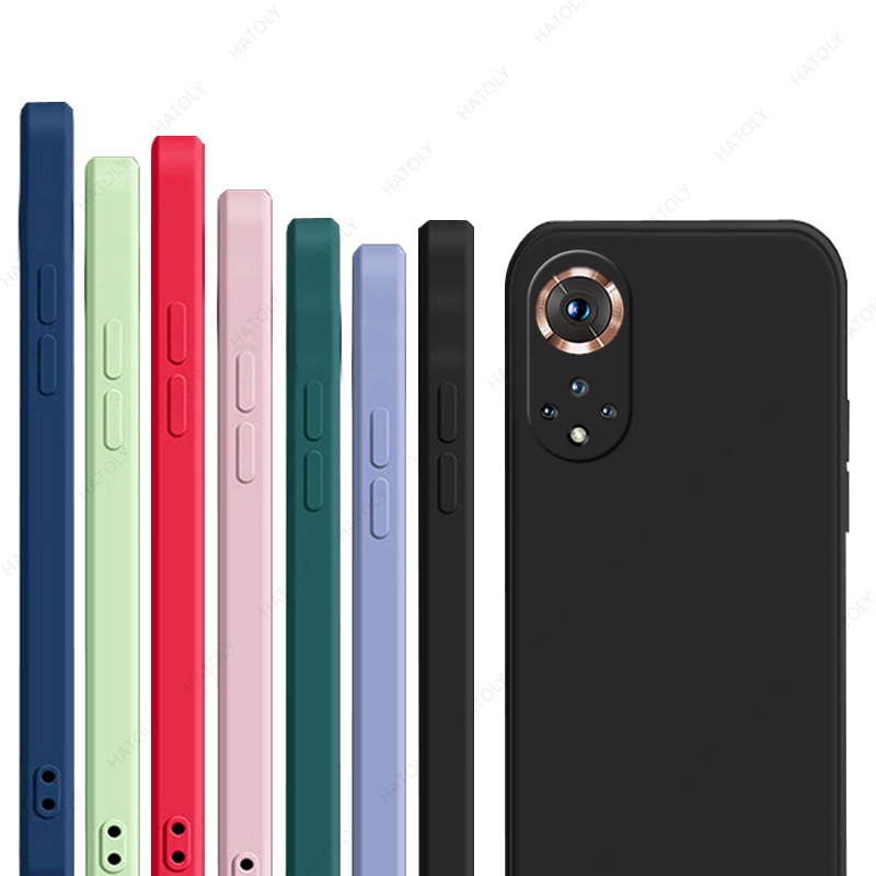 Ốp Điện Thoại Bằng Silicone Màu Trơn Cho Huawei Nova 9 Honor 50 Pro 5T 7i 4E P30 P40 P50 Mate 30 40