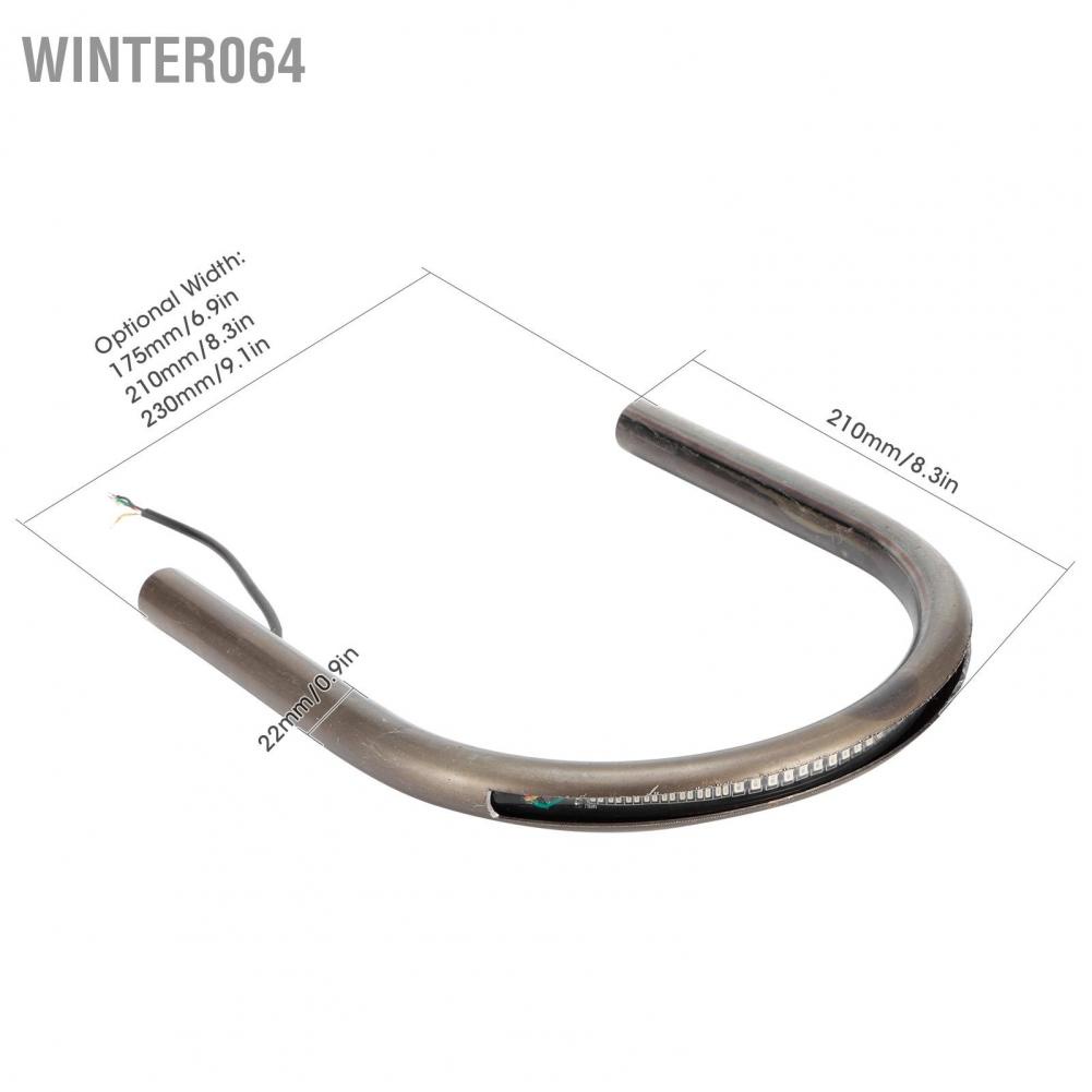 Winter064 Rear Seat Loop Tail Hoop Frame for Cafe Racer Style Flat Pipe Tube Fit Honda with Brake Turn Signal Light