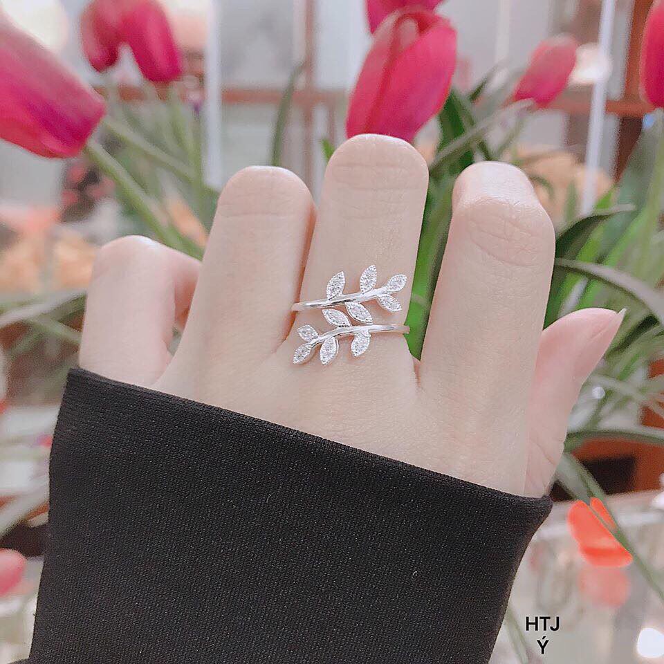 Nhẫn lá hàng ý cao cấp - LINH'S MIU SILVER