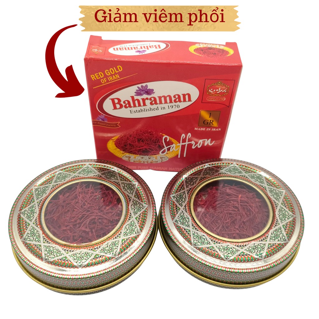 SAFFRON BAHRAMAN Nhụy Hoa Nghệ Tây 1g hàng chính hãng, ảnh tự chụp