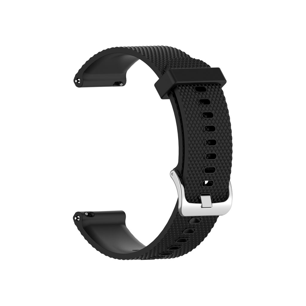 The silicone strap is textured and suitable for various colors of Garmin Vivoactive 4s 18mm width