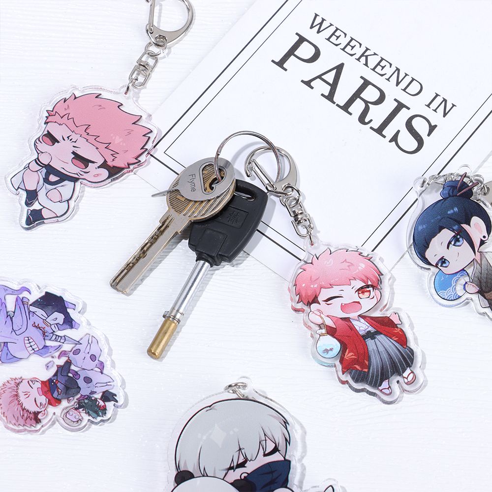 Móc Khóa Acrylic Họa Tiết Hoạt Hình Gojo Gofu Kuroe Dễ Thương