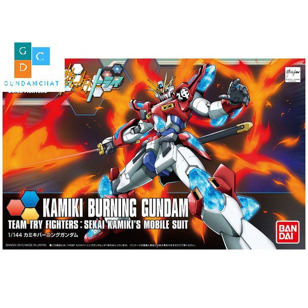 Mô Hình Lắp Ráp HG Kamiki Burning Gundam Bandai 4573102577214 - Siêu Mô Hình