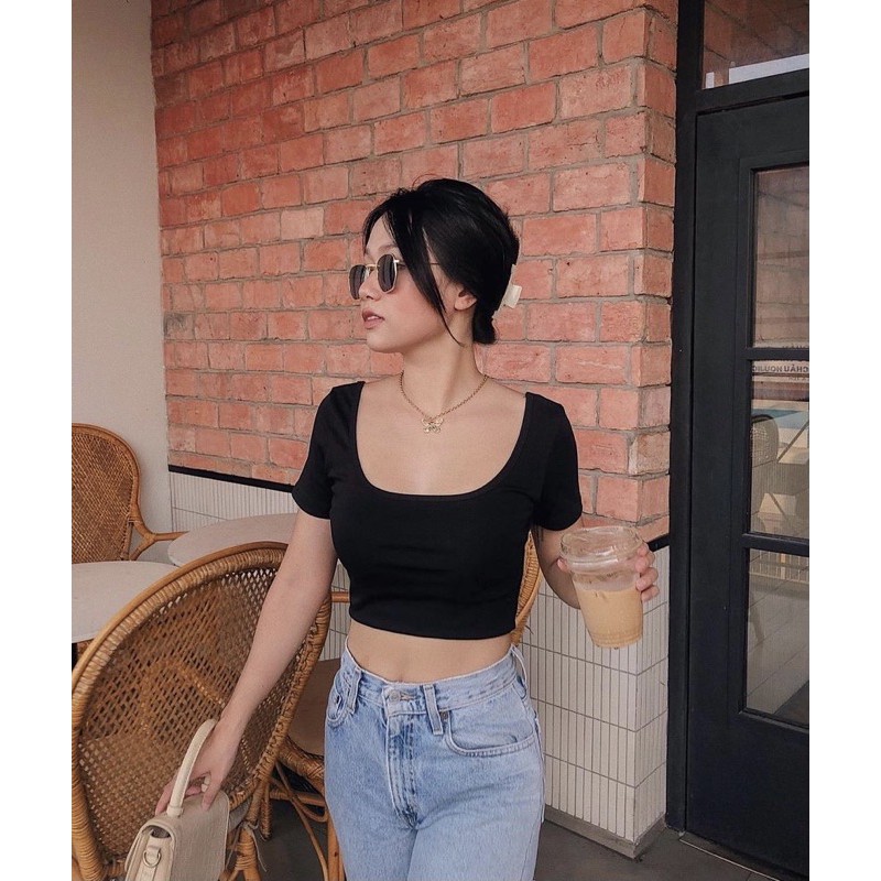 🍒ÁO_CROPTOP_NƠ_LƯNG🥑