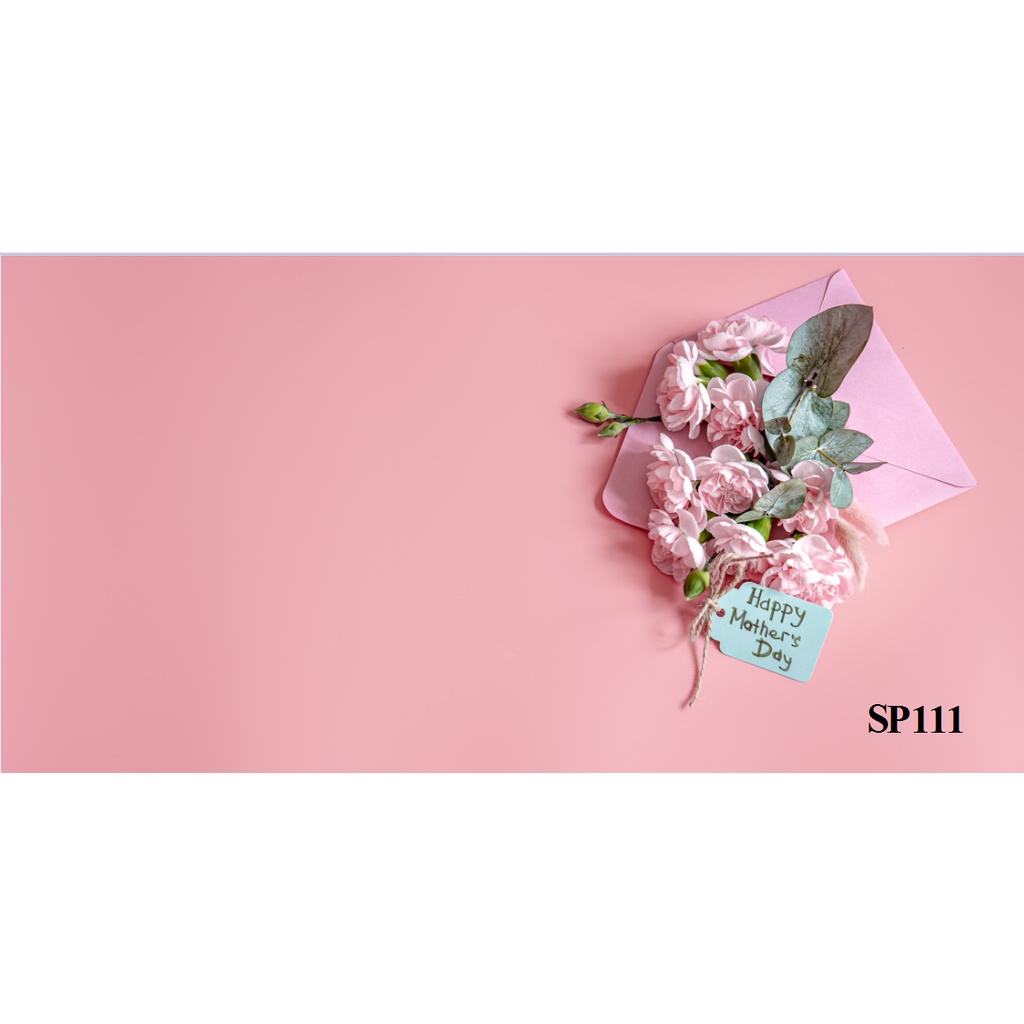 Thảm Nền Chụp Ảnh Màu Hồng 5D In Sẵn Phụ Kiện