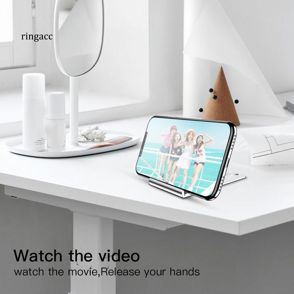 Giá đỡ điện thoại/máy tính bảng để bàn thông dụng nhỏ gọn có thể điều chỉnh được