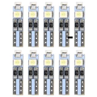 10 bóng đèn led t5 3 bóng smd 3528 cho xe hơi