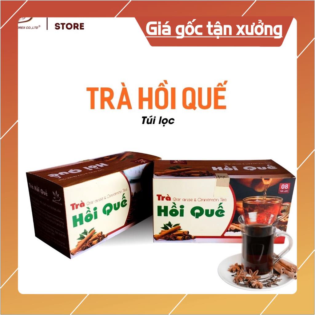 (Date xa) Trà Hồi Quế túi lọc AFOREX hộp 160gr điều hòa khí huyết, hỗ trợ giảm cân