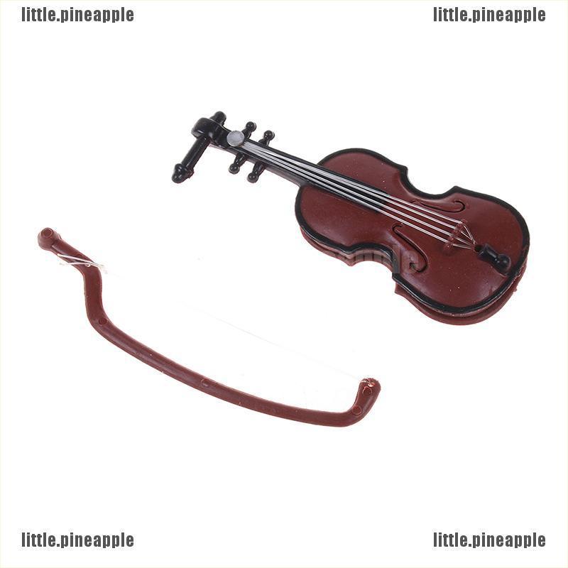 Set 2 Mô Hình Đàn Violin Mini Trang Trí Nhà Búp Bê