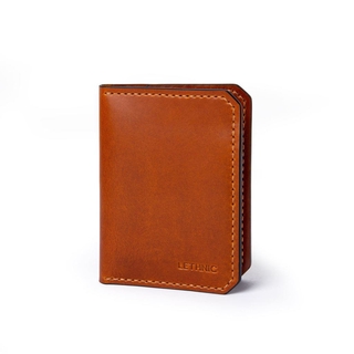 Ví Da Đựng Card Nhỏ Gọn Rains - Ví Mini Cầm Tay Da Bò Thật - Thương Hiệu Lethnic.