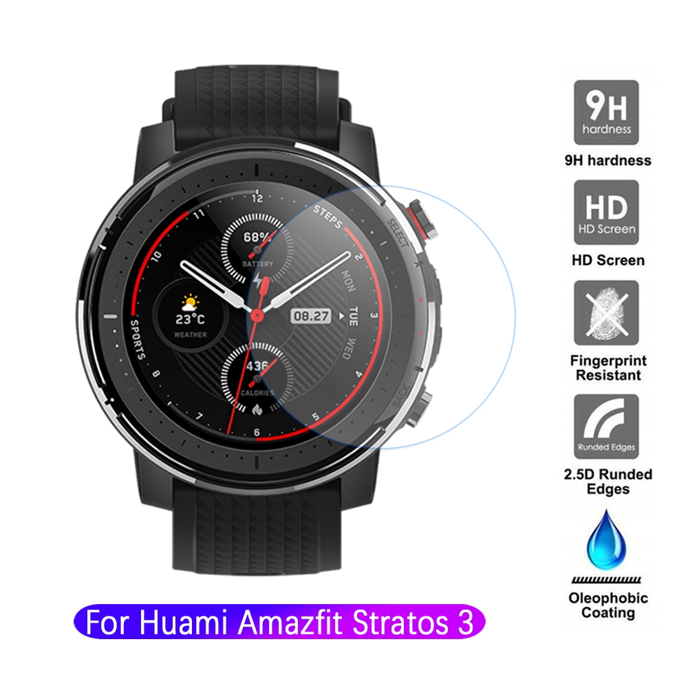 Kính Cường Lực Bảo Vệ Màn Hình Cho Đồng Hồ Thông Minh Huami Amazfit Stratos 3