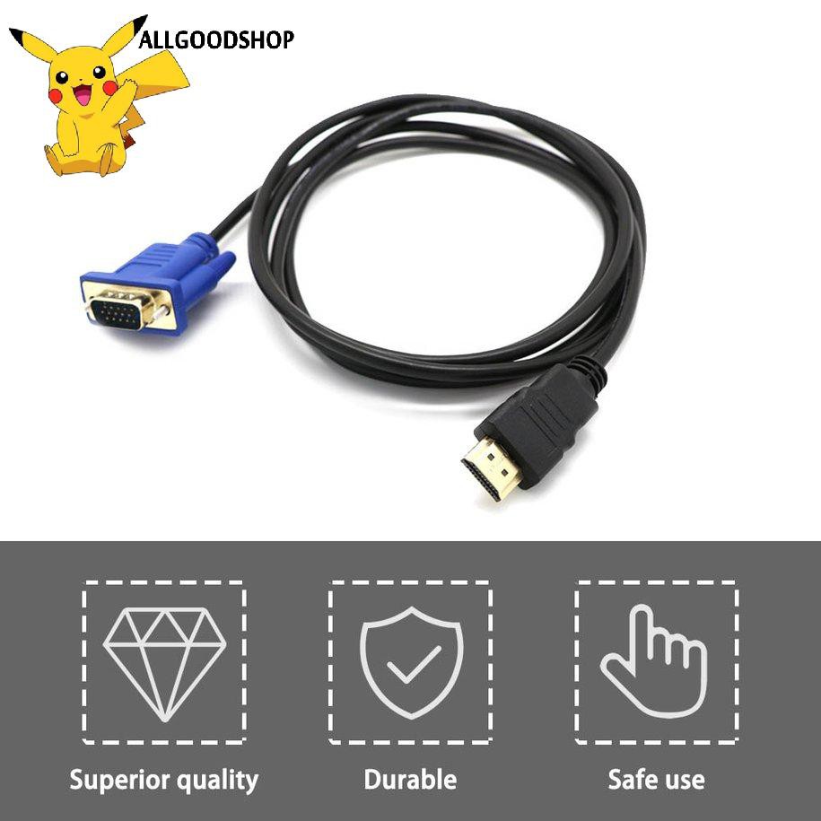 Dây cáp chuyển đổi HDMI sang VGA D-SUB cho HDTV/ màn hình máy tính