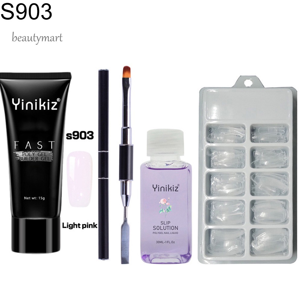 [Hàng mới về] Bộ gel đắp mỏng kèm dụng cụ làm móng chuyên dụng