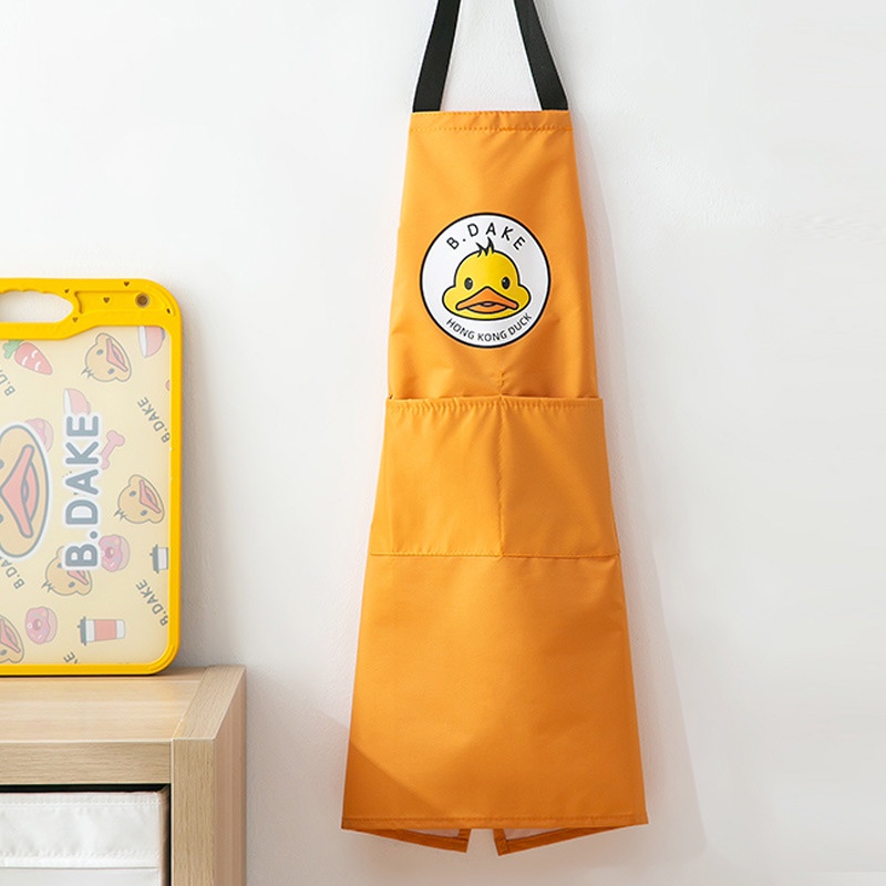Tạp Dề Nấu Ăn Dày Dặn Chống Thấm Nước Và Dầu Hình Vịt Vàng Mới Dành Cho Nhà Bếp