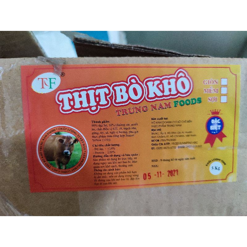 500g Bò khô sợi