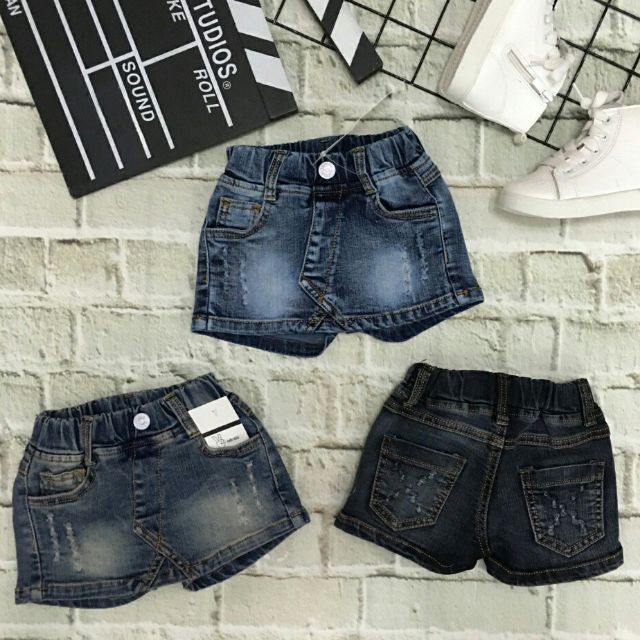 Combo 15 quần váy jean cho bé