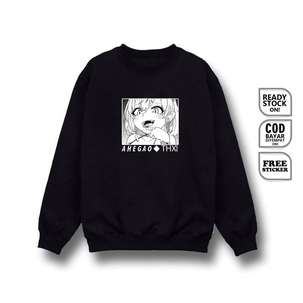 Áo Sweater Họa Tiết Hoạt Hình Anime Ahegao Waifu Wibu Otaku