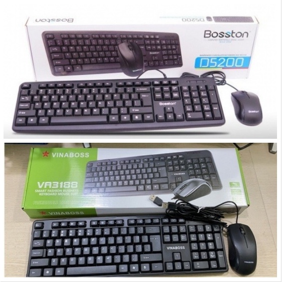 [FREESHIP] COMBO BÀN PHÍM CHUỘT BOSSTONN D5200 - VINABOSS 3188 [HCM]