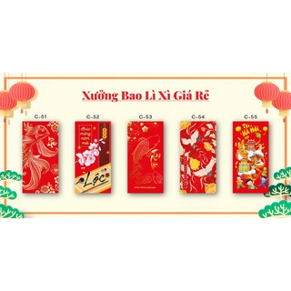 BAO LÌ XÌ NĂM 2023 TẾT QUÝ MÃO ( CHẤT LƯỢNG CỰC ĐẸP ) 1 XẤP 10 CÁI
