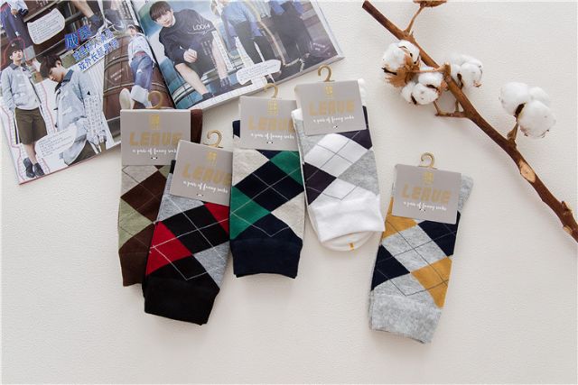Tất vớ nam - tất cotton họa tiết