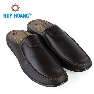 Giày sabo nam Huy Hoàng màu nâu XH7797