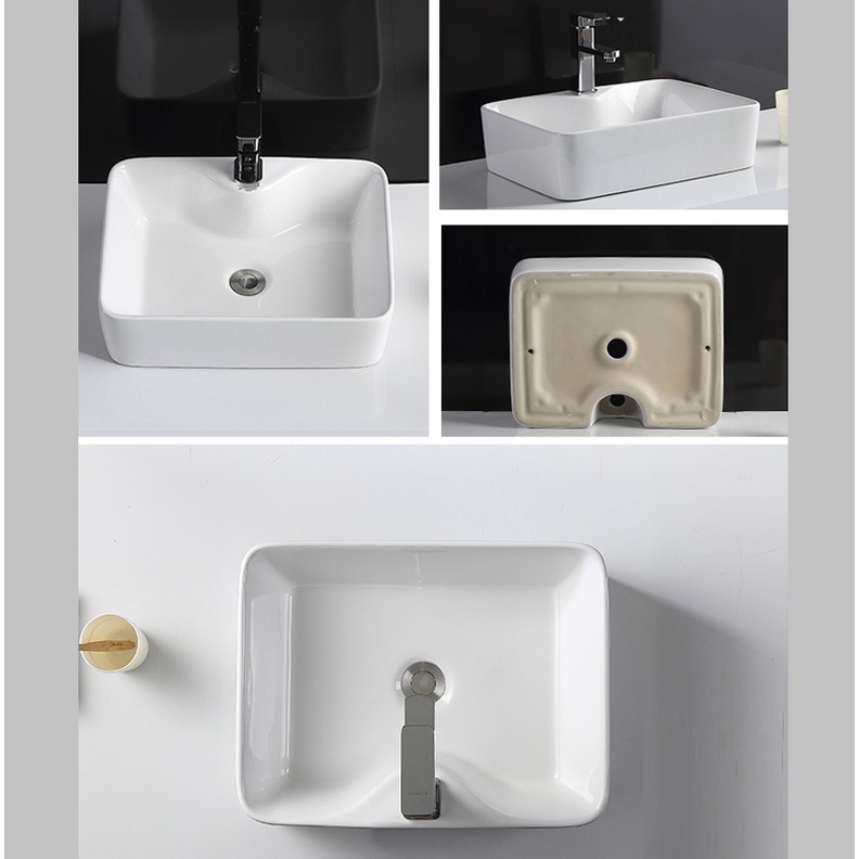 Chậu rửa mặt rửa tay lavabo đặt bàn LB01 - hàng chính hãng bảo hành 10 năm