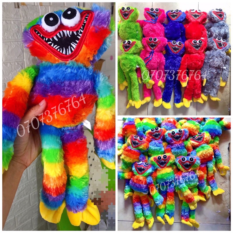 40cm Thú Bông Nhân Vật Game HUGGY WUGGY LÔNG XÙ Xinh Xắn - Đủ Màu Cho Bé Yêu