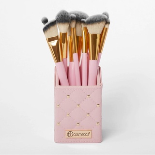 Bộ cọ BH Cosmetics Pink Studded Elegance 12 Piece Brush Set With Holder
