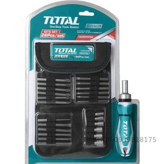 Bộ mũi vít 26 chi tiết Total TACSD30266