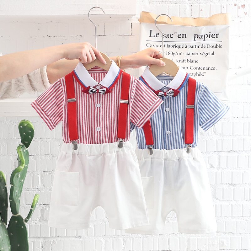 Bộ Trang Phục 2 Mảnh Gồm Áo Thun Tay Ngắn Và Quần Dễ Thương Dành Cho Bé Trai Và Bé Gái 0-4 Tuổi