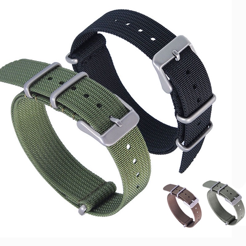 Dây Đeo Đồng Hồ Bằng Nylon Co Giãn Cao Cấp 20mm 22mm