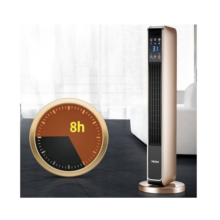 Quạt sưởi 2 chiều cao cấp Haier   có điều khiền từ xa - hiển thị nhiệt độ - Quạt sưởi gia đình chính hãng chất lượng