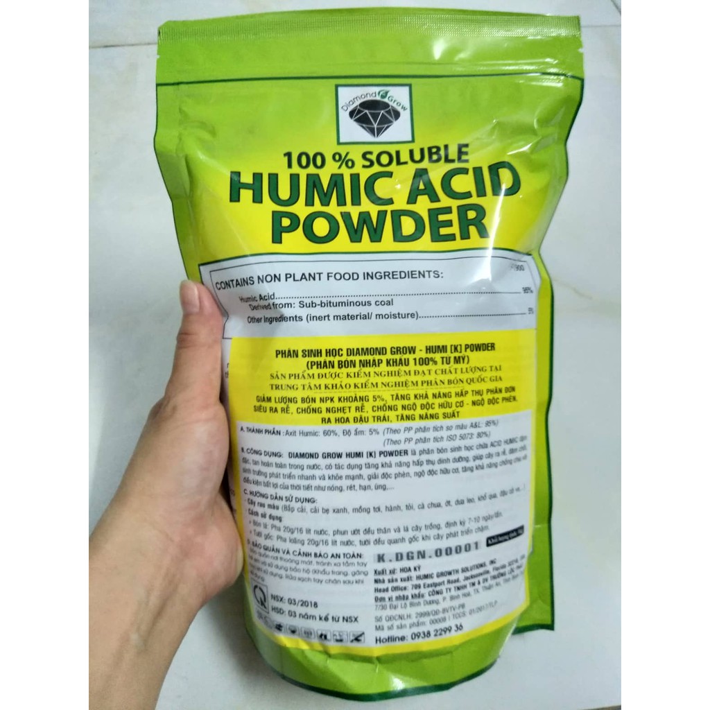 phân bón humic là Phân Hữu Cơ Humic Acid Powder bón vào đất có tác dụng kích thích sự phát triển của hệ rễ